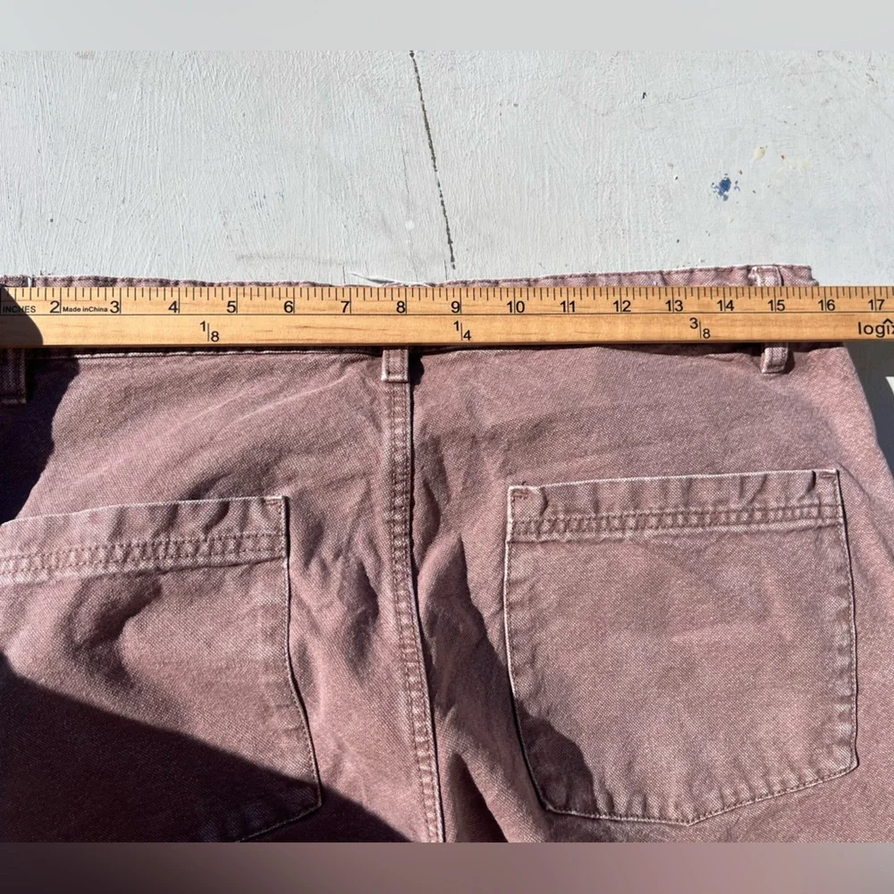 Men's Zara Pants‎ Beige Solid 32 Workwear Skate Double Knee Modern Grunge City